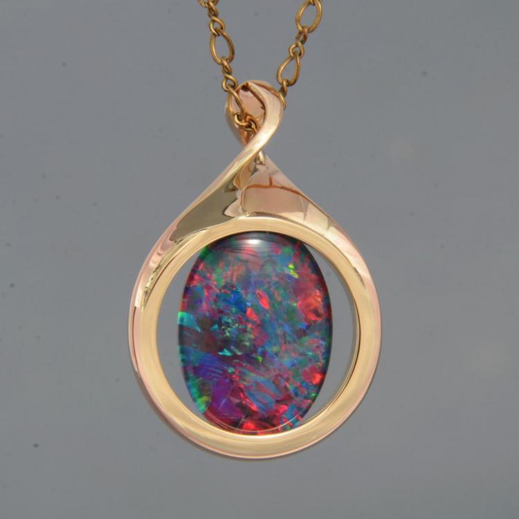 Opal deals triplet pendant